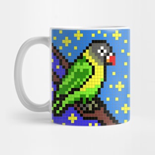 Lovebird Pixel Painting Mug